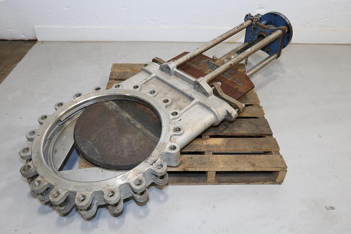 Unused True Line 24" Hand Operated V-Port Knife Gate Valve #44146