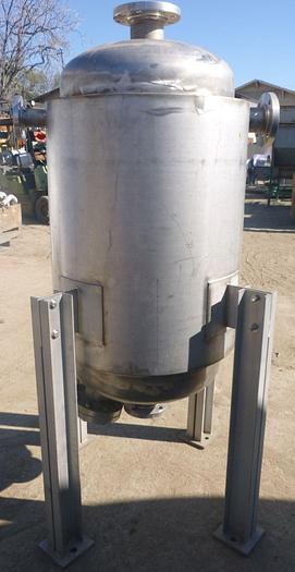 Used Tank, 75 Gallon, 304 S/st, Jkt, 125 PSI, Charcoal Filter, #S744384