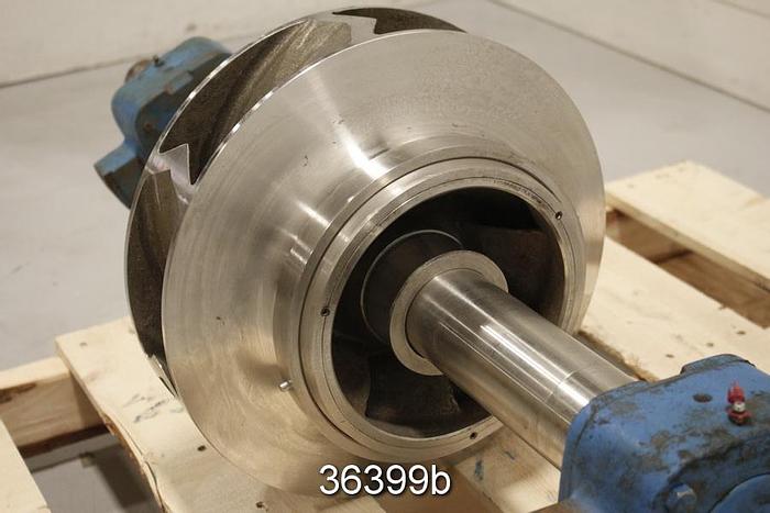 Used Goulds 3410 Split Case Pump Rotating Assembly, 10x12x14, 7 Vane, 14.5" Impeller #36399