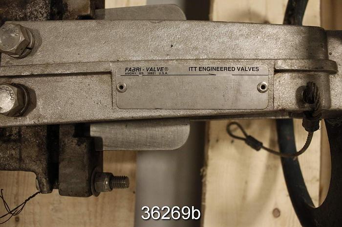 Used Fabri 4" Hand Operated Knife Gate Valve #36269