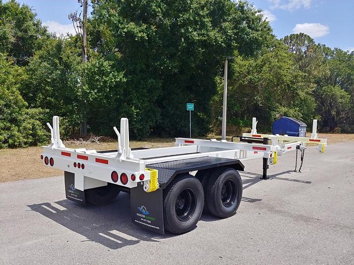 Used 2012 Brook Brothers PTB112-12KE TA EB Utility Pole Trailer - 74048
