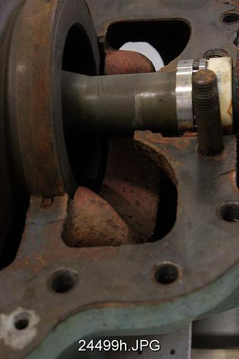 Used Goulds 3410 Goulds 3410, 6X8X14, 5 Vane Impeller, 13 1/2" Impeller Diameter, Bronze Impeller, Ductile Iron Casing, Mechanical Seal #24499