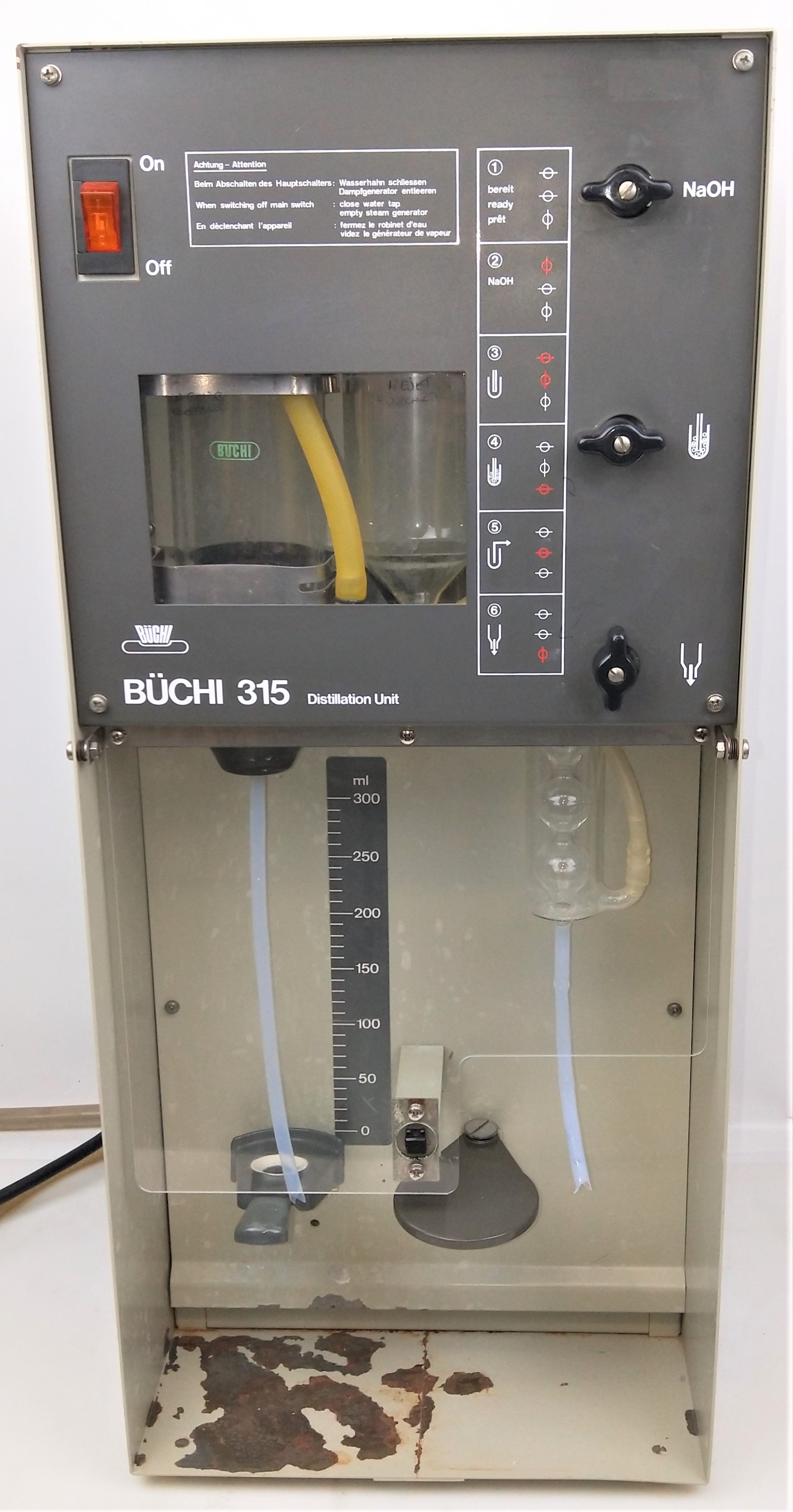 Used Buchi B-315 Kjeldahl Distiller