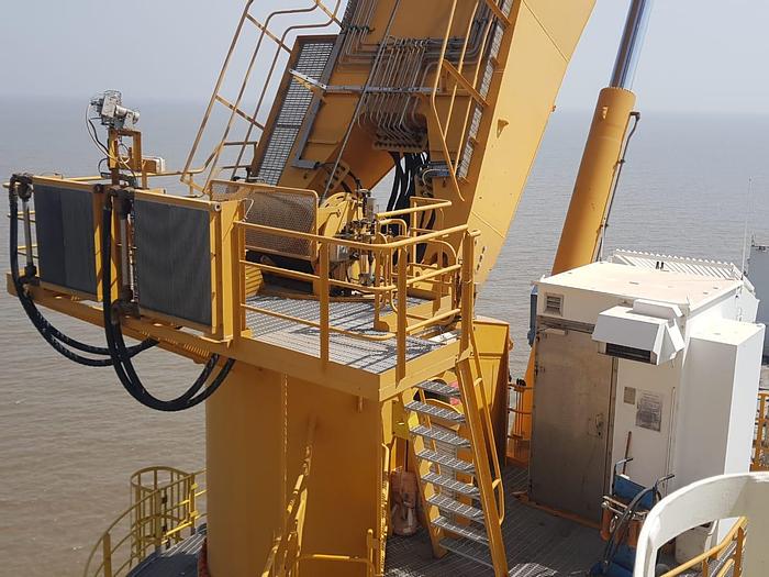 Used Knuckle boom crane 85 tons capacity built year 2010 in very good condition