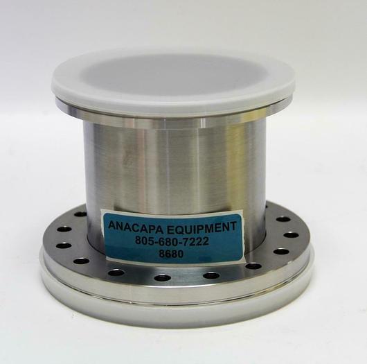 Used Vacuum Half Nipple Flanges 5" to 6" Stainless Steel, 4.5" Long, DN100 (8680)W