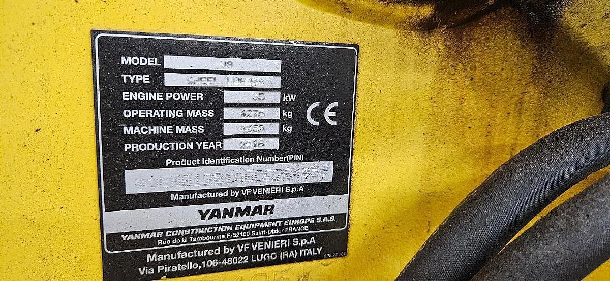 Used 2016 Yanmar V8 Wheel Loader
