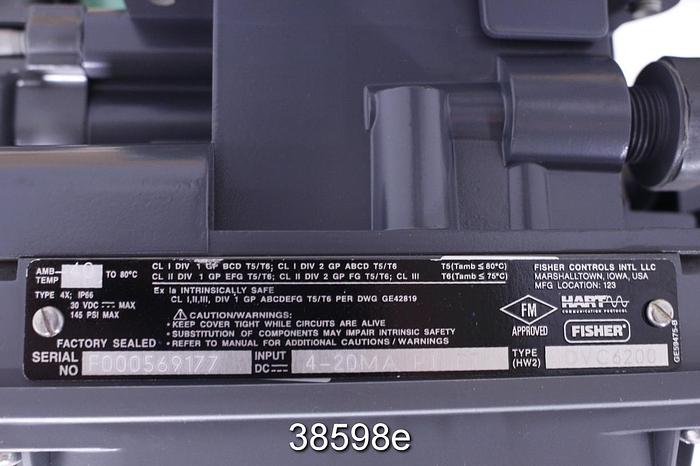 Unused Fisher V150 Ser B 8" Vee-ball Valve, #38598