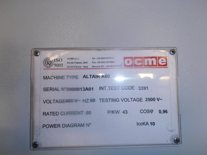 Used Caser, Former, Erector, Packer, OCME, Mdl Altair 60, #C739417