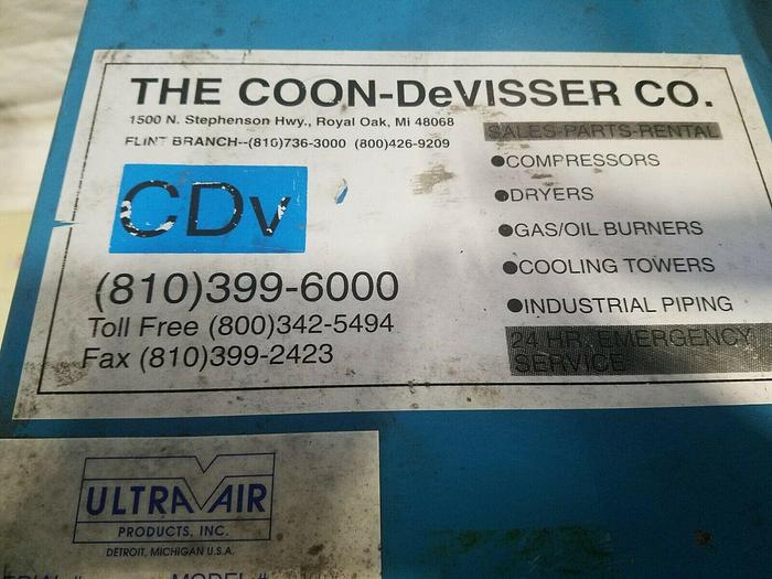 Used Ultra Air Model JA100AC Air Dryer for Compressors