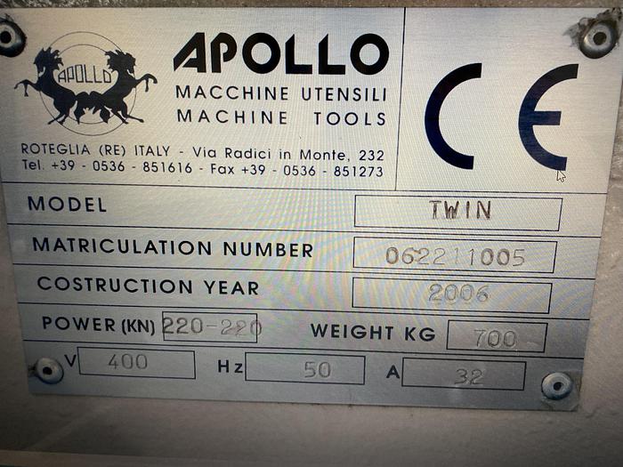 Used Apollo Srl Punching Machine 22t
