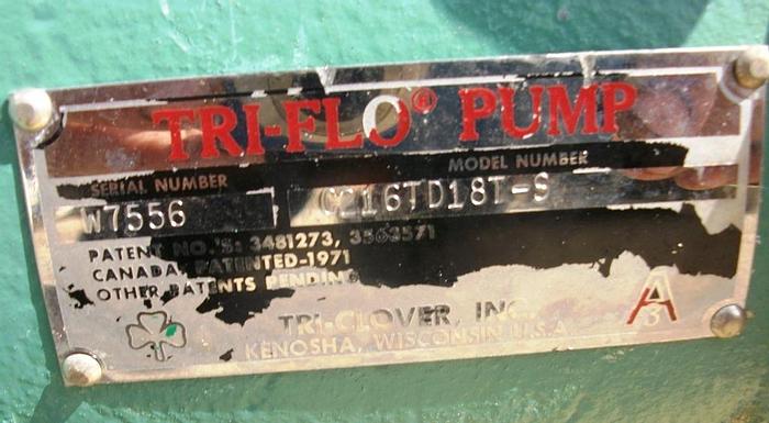 Used Pump, Centrif., 5 HP, 316 S/st, Mdl C2161D181, 2.5 In #S738911