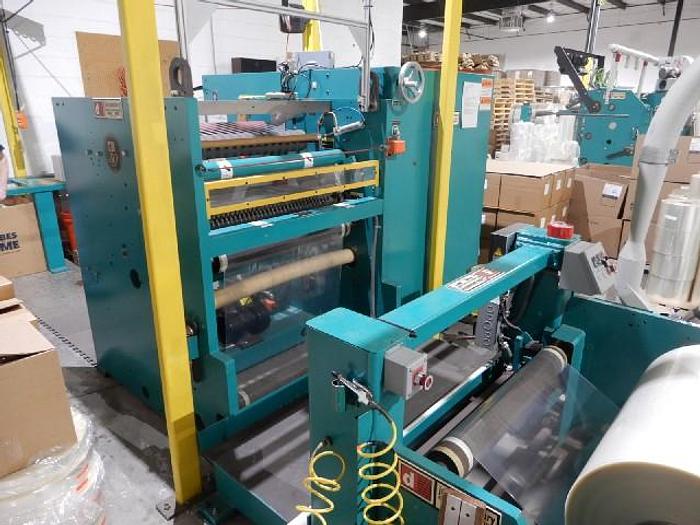 Used 30" WIDE DUSENBERY 635 DUPLEX SLITTER REWINDER 1" SLITS