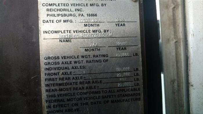 Used 1989 Reichdrill T625W Drill Rig - Sold