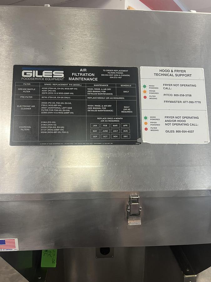 Used Pitco YR14 Commercial Gas Fryer with Giles Grease Filtration Station – Complete Frying System
