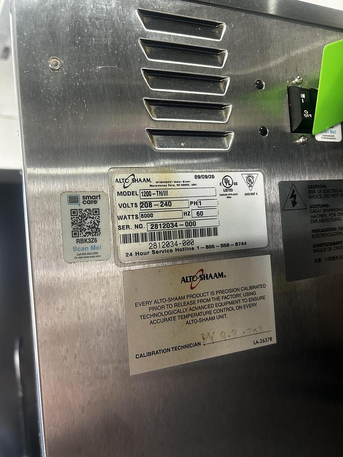 Used Alto-Shaam Double Door Heated Holding Cabinet