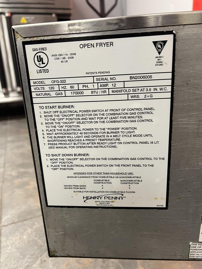 Used Henny Penny Computron 8000 Gas Fryer