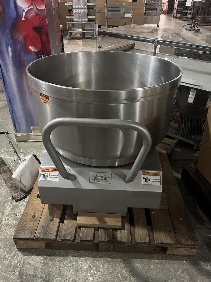 Refurbished 240 Qt Gemini KB Systems Commercial Stainless Steel Mixer Bowl Heavy Duty