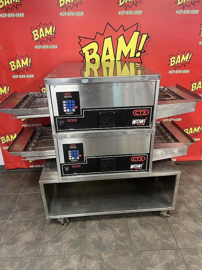 Used CTX WOW!2 DZ331 Countertop Conveyor Oven Double Stack Commercial Pizza Oven