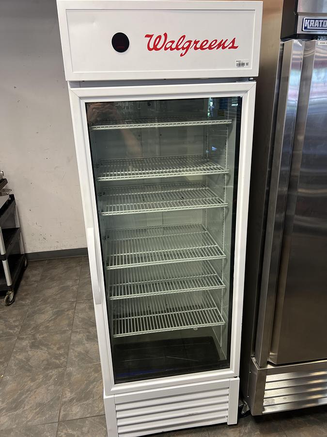 Refurbished Walgreens Glass Door Merchandiser Refrigerator Commercial Display Cooler