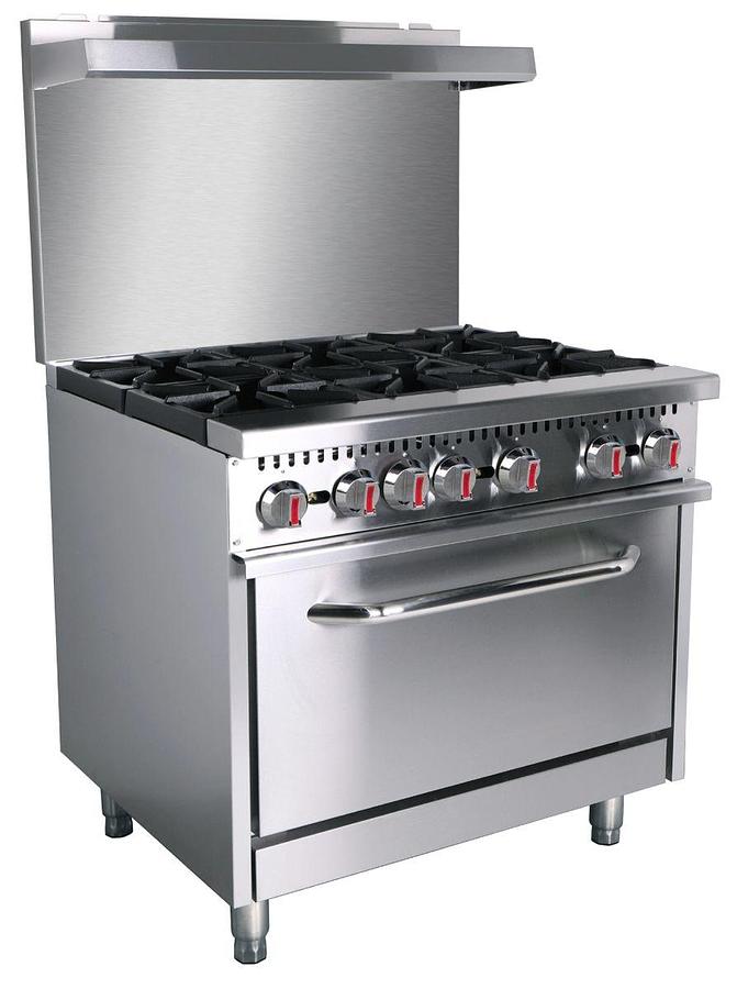 ELITE E6-N 36" 6-Burner Range with Oven | Natural Gas
