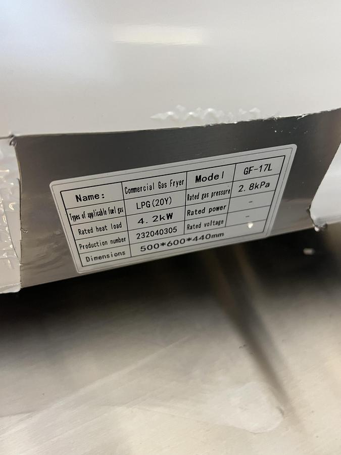 Refurbished Commercial Countertop Gas Fryer Stainless Steel Restaurant Deep Fryer w/ Drain