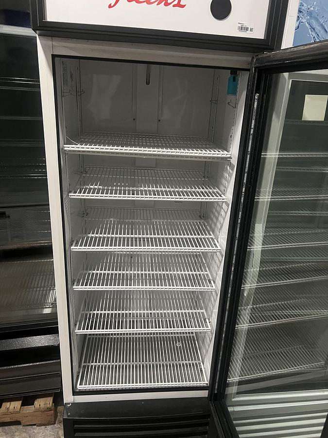 Refurbished ABS 1 Door Glass Merchandiser Commercial Refrigerator Reach-In Display Cooler