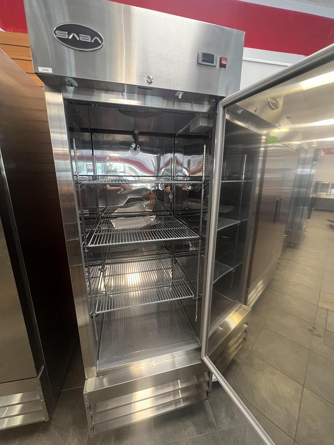 Used SABA Commercial 1 Door Reach-In Freezer Stainless Steel Tested Working