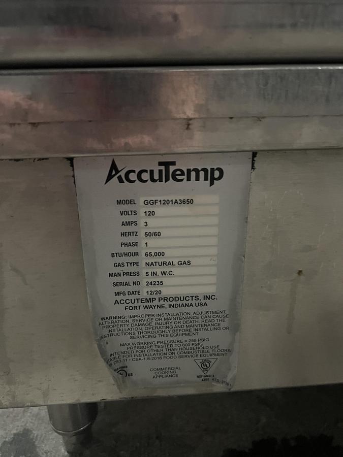 Refurbished Accu-Steam Commercial Electric Griddle 
