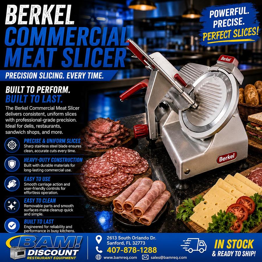 Used Berkel 10” Manual Meat Slicer Electric 120v Used Tested Working
