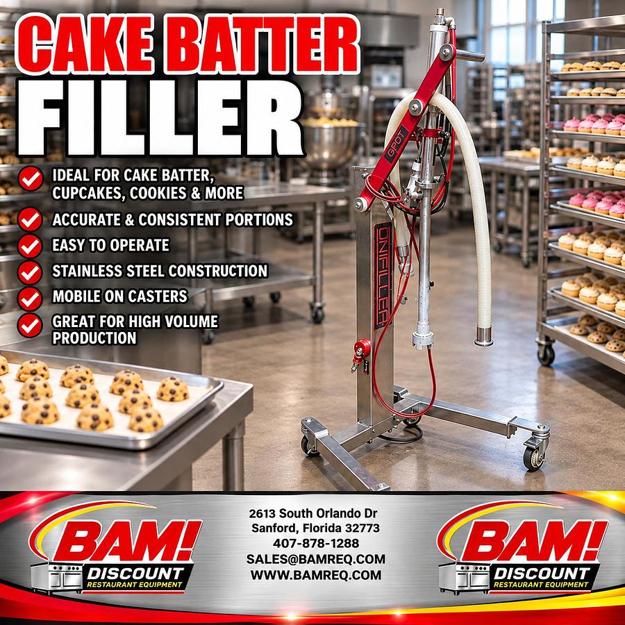 Refurbished Commercial Cake Batter Filler Depositor Portioning Machine Stainless Bakery Equipment