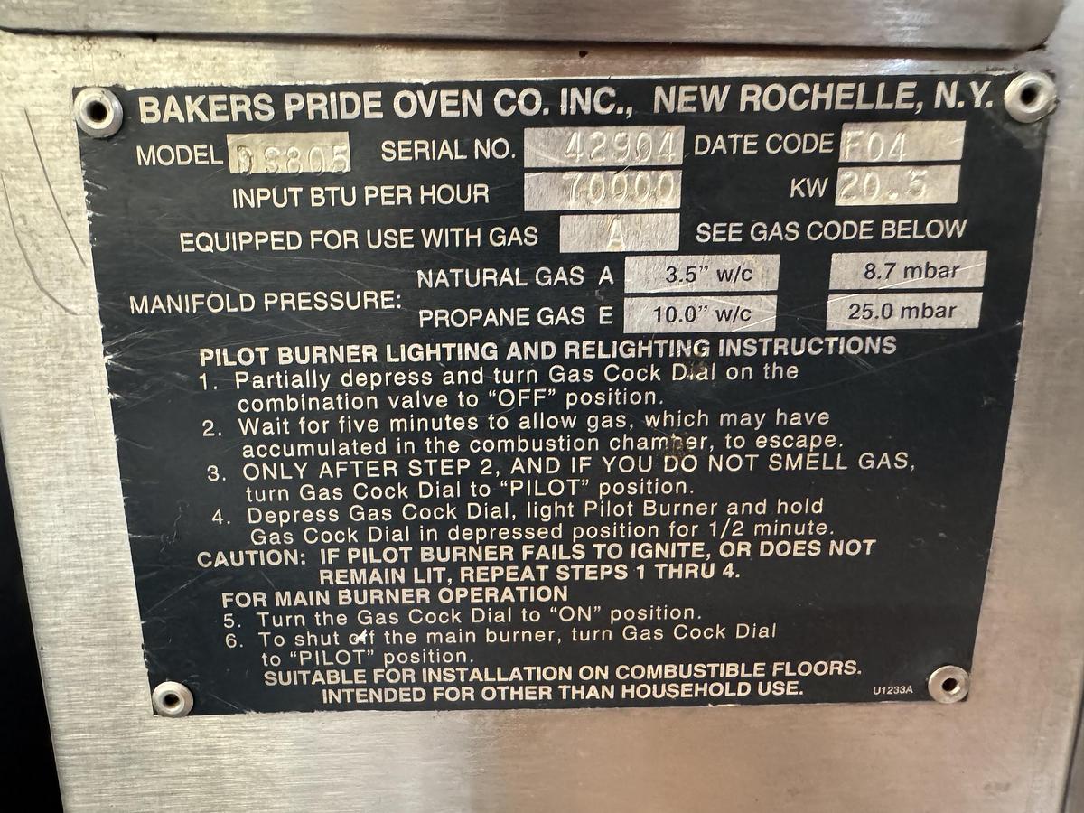 Refurbished Baker's Pride Ds-805