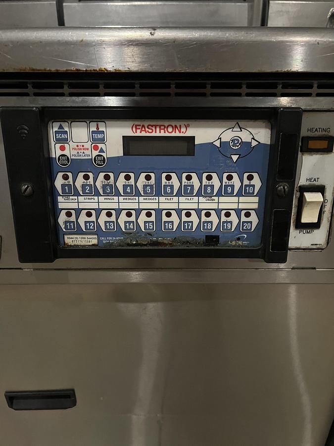 Refurbished Frymaster Single Bay Gas Fryer w/ Digital FastRon Controller Commercial Floor Fryer