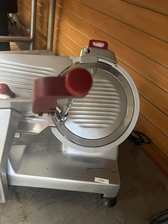 Used Commercial Manual Gravity Feed Meat & Cheese Slicer