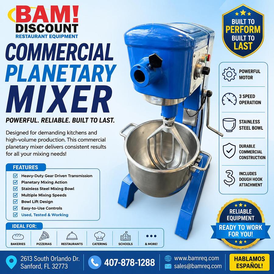 Used Hobart Commercial Planetary Mixer – Heavy Duty Bakery & Restaurant Mixer