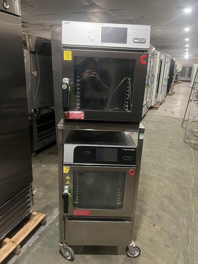 Refurbished Convotherm Double Stack Commercial Combi Oven Steamer Touchscreen on Stand