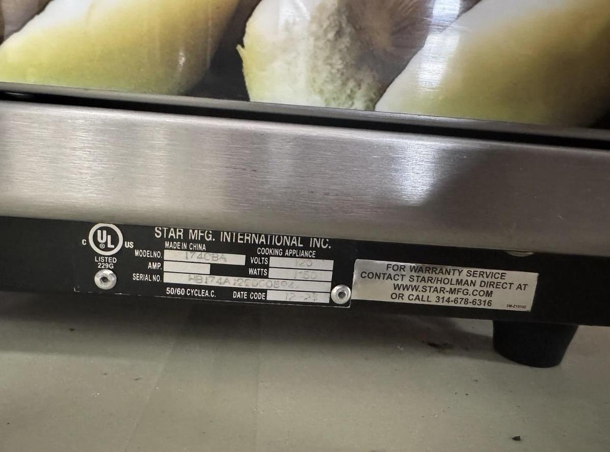 Used Star Commercial Hot Dog Steamer & Merchandiser