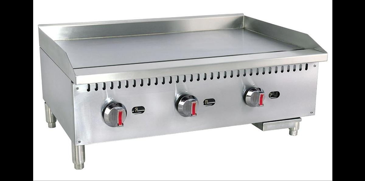 ELITE EFG36 Manual Countertop Gas Griddle, 36" | 90,000 BTU