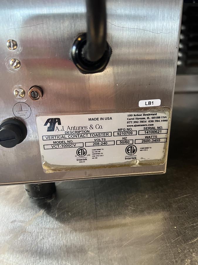 Used Roundup Commercial Countertop Vertical Toaster – Heavy Duty Stainless Steel