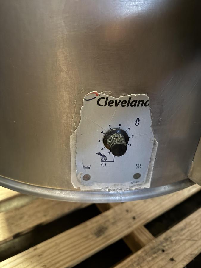 Used 2018 Cleveland KEL-40-T 40 Gallon Electric Tilting Steam Kettle 480V 3 Phase