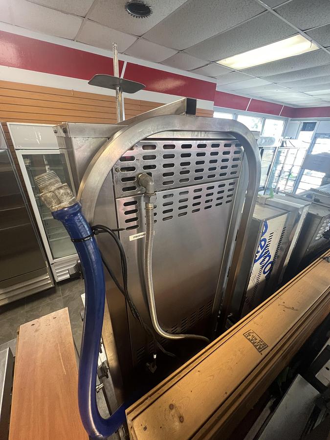 Used Eurodyner Commercial Gas Gyro Broiler Shawarma Machine Tested Working
