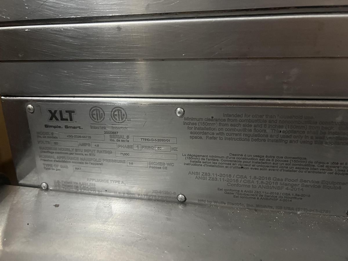 Used XLT Double Stack Conveyor Pizza Oven – Commercial Conveyor Oven – Top Oven Working, Bottom Oven for Parts/Repair