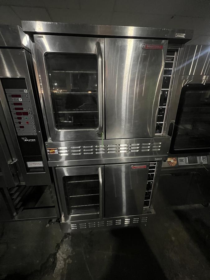 Refurbished Market Forge Double Stack Gas Convection Oven Commercial Stainless Steel