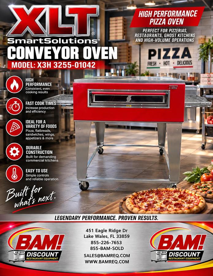 Refurbished XLT X3H 3255-01042 Commercial Conveyor Pizza Oven
