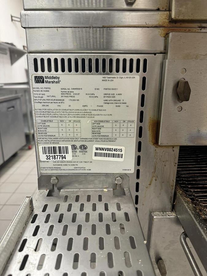 Used Middleby Marshall WOW! Touch Screen PS670G Double 32" Conveyor Pizza Oven