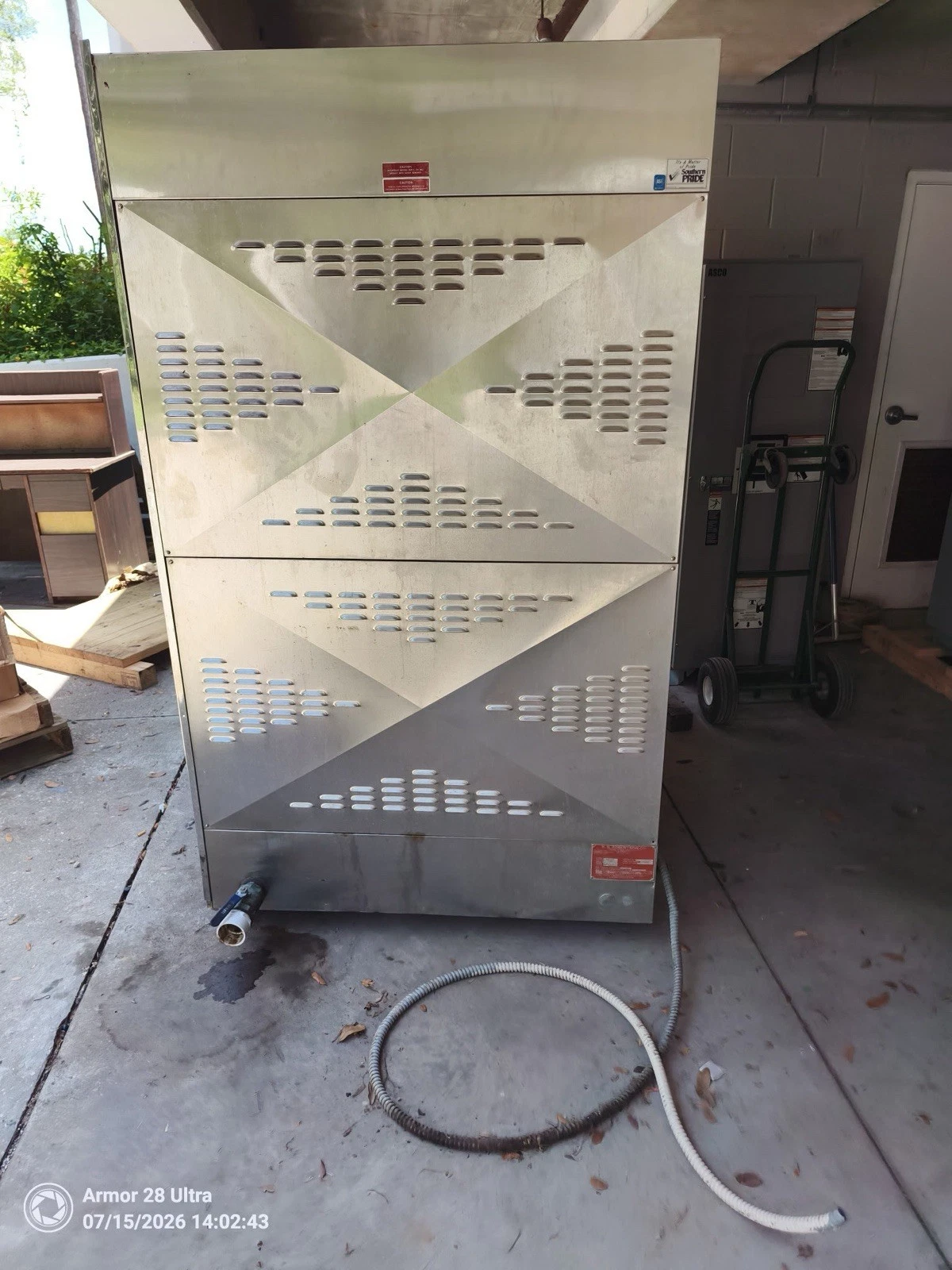 Used Southern Pride Natural Gas Smoker Commercial Model BMJ 350- Natural Gas