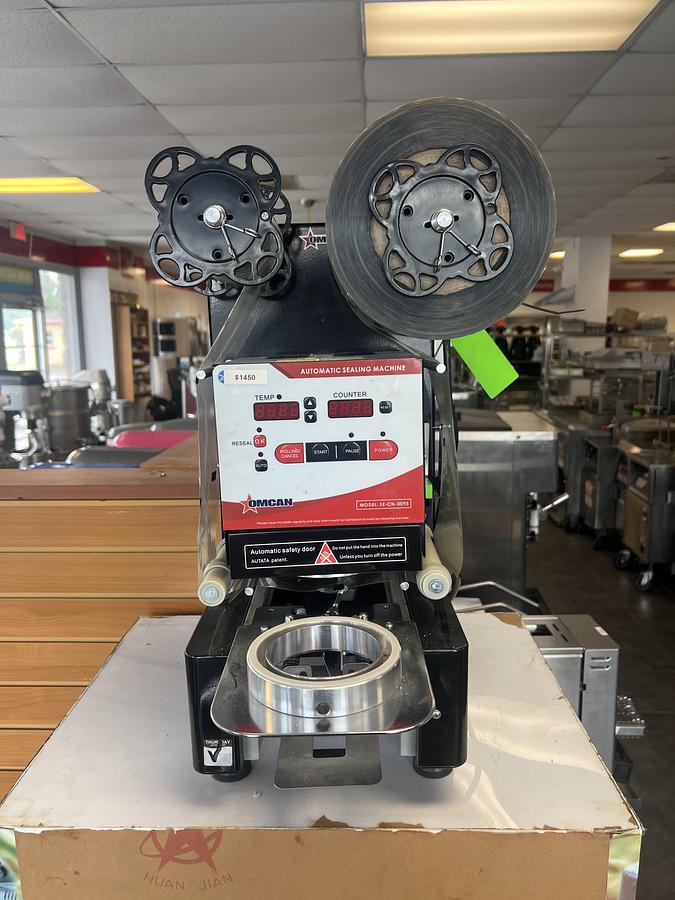 Used Omcan Automatic Cup Sealing Machine