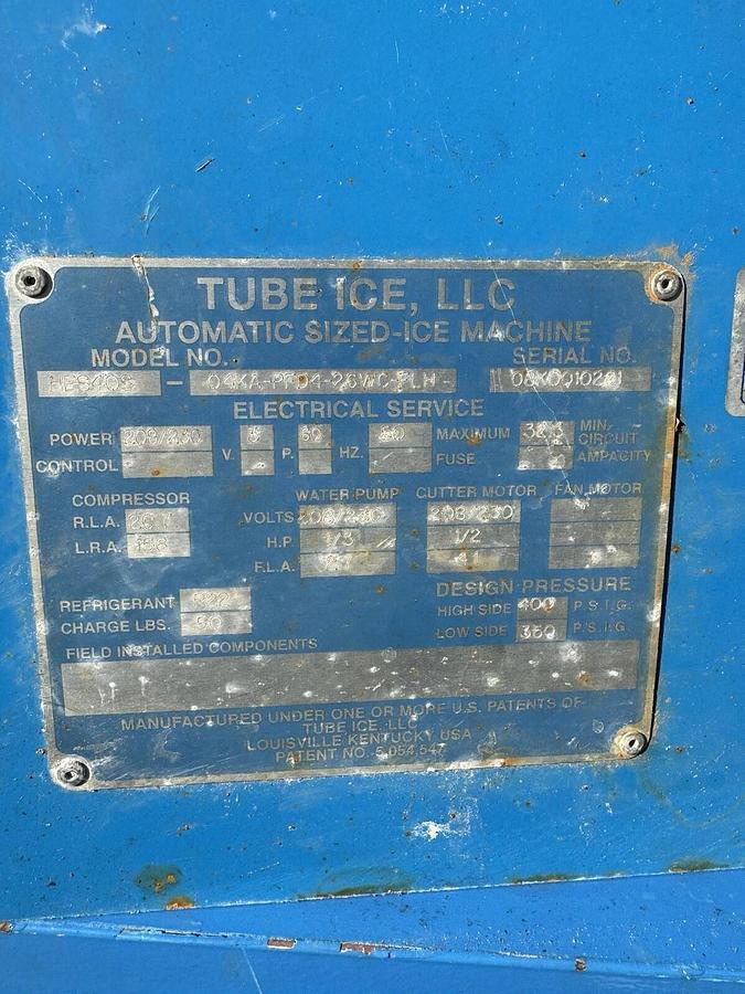Used Vogt Ice Maker Machine Model 4000, High Capacity Ice Machine,Working When Pulled