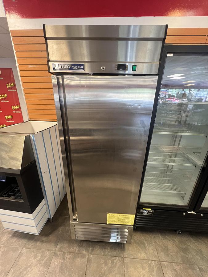 Used Kratos 1 Door Commercial Reach-In Freezer Stainless Steel Tested Working