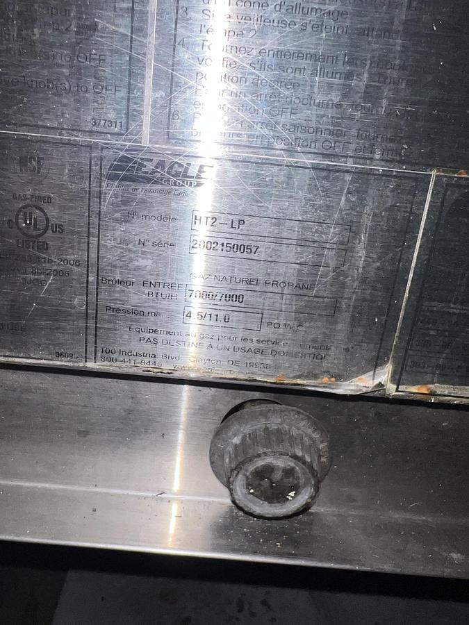 Refurbished Eagle Group Stainless Steel Commercial Steam Table Food Warmer w/ Undershelf