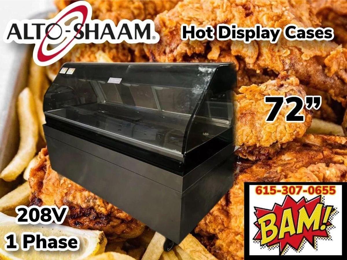 Used Used:Alto-Shaam ED2-72-BLK 72” Full Service Countertop Heated Display Case - (1) Shelf, 120/208-240v/1phUsed:Alto-Shaam ED2-72-BLK 72” Full Service Countertop Heated Display Case - (1) Shelf, 120/208-240v/1ph